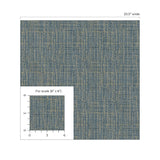 880070WR Exuma faux weave peel and stick wallpaper scale from Tommy Bahama Home