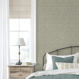 880071WR Exuma faux weave peel and stick wallpaper bedroom from Tommy Bahama Home