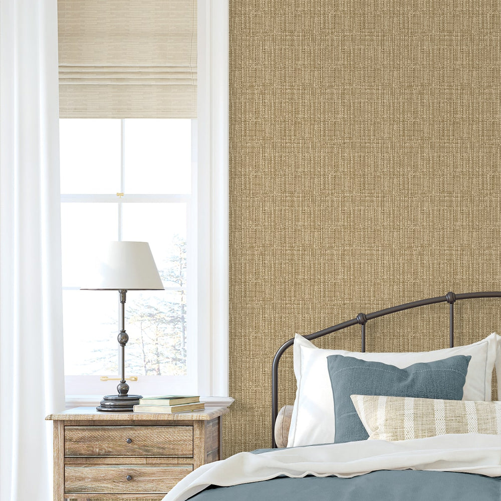 
                  
                    880072WR Exuma faux weave peel and stick wallpaper bedroom from Tommy Bahama Home
                  
                