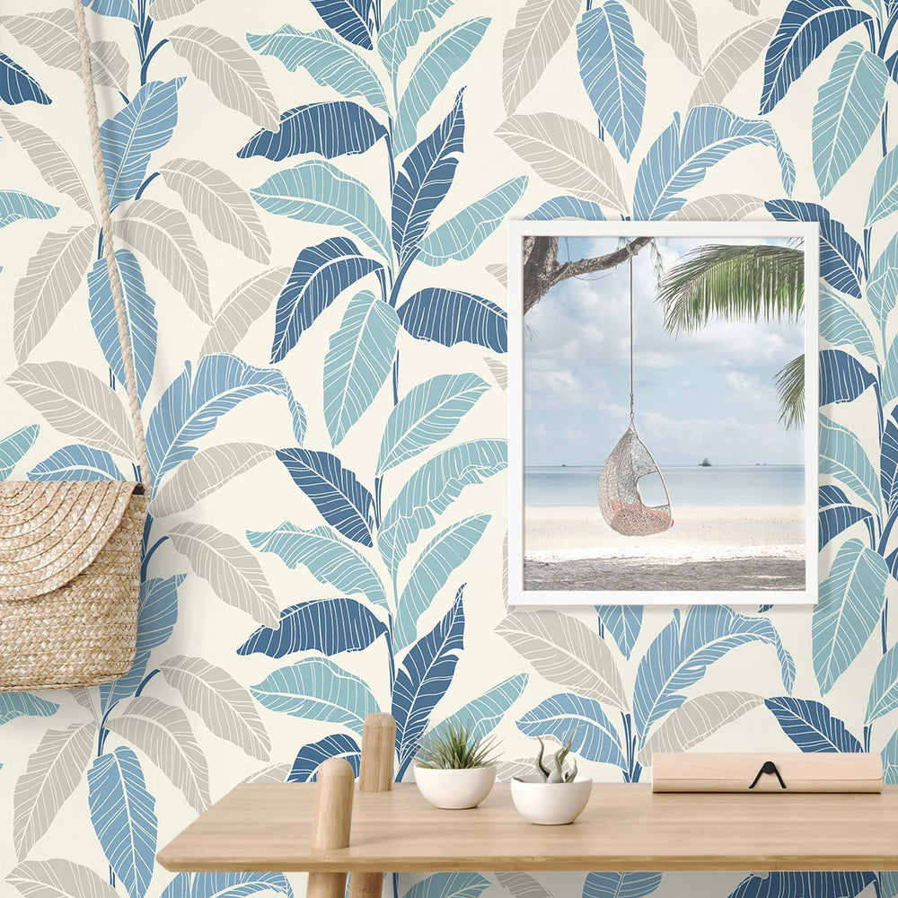 
                  
                    880080WR Leafy tropical botanical peel and stick wallpaper decor from Tommy Bahama Home
                  
                