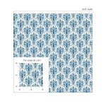 880120WR Scalloping geometric peel and stick wallpaper scale from Tommy Bahama Home