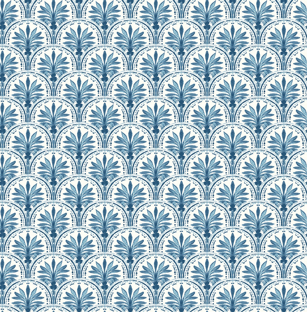 880120WR Scalloping geometric peel and stick wallpaper from Tommy Bahama Home