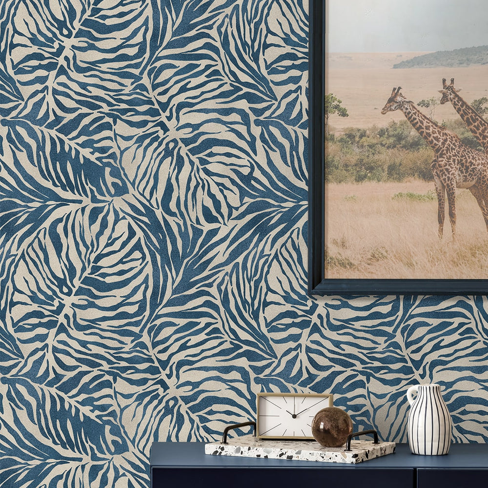 
                  
                    880161WR zebra leaf peel and stick wallpaper decor from Tommy Bahama Home
                  
                