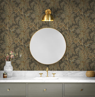 880242WR Cayo Vista Paisley Peel and Stick Removable Wallpaper Bathroom from Say Decor