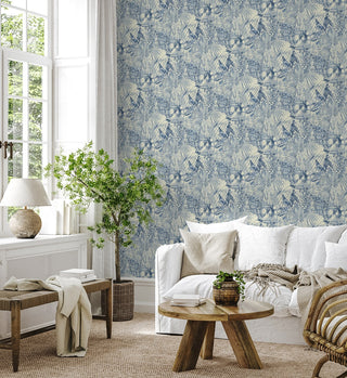 880300WR Porto Santo Scenic Peel and Stick Removable Wallpaper living room from Say Decor