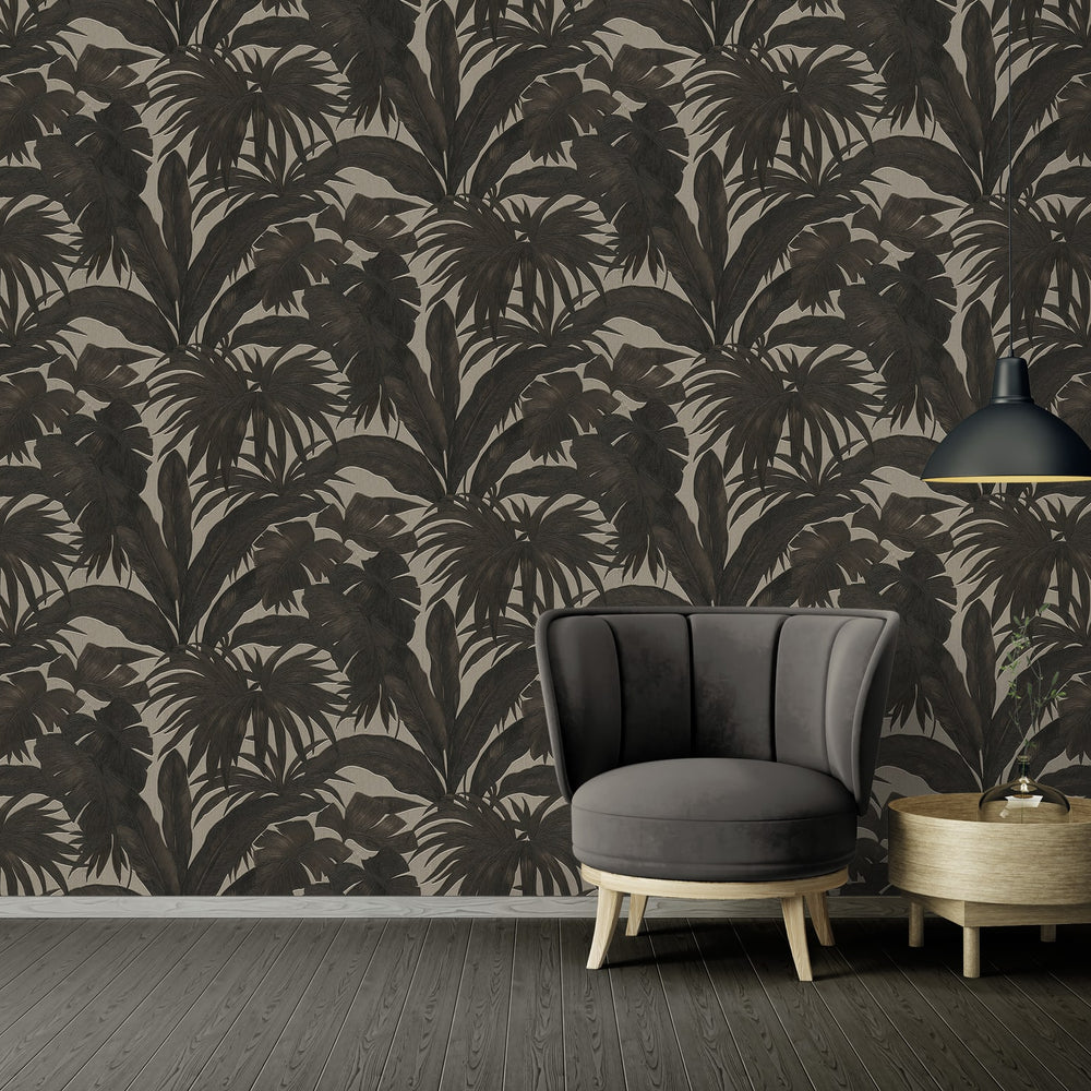 962401X Paragon Palm unpasted vinyl wallpaper living room from Versace