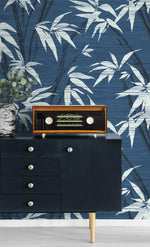 AF40202 bamboo botanical wallpaper decor from Seabrook Designs