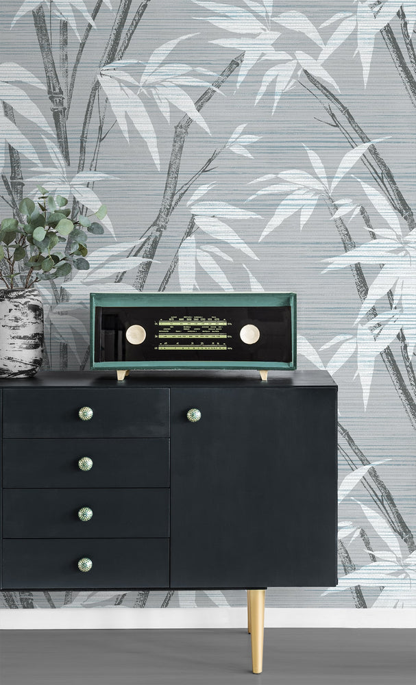 AF40208 bamboo botanical wallpaper decor from Seabrook Designs