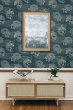 AF40604 koi fish wallpaper entryway from Seabrook Designs
