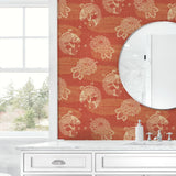 AF40606 koi fish wallpaper bathroom from Seabrook Designs