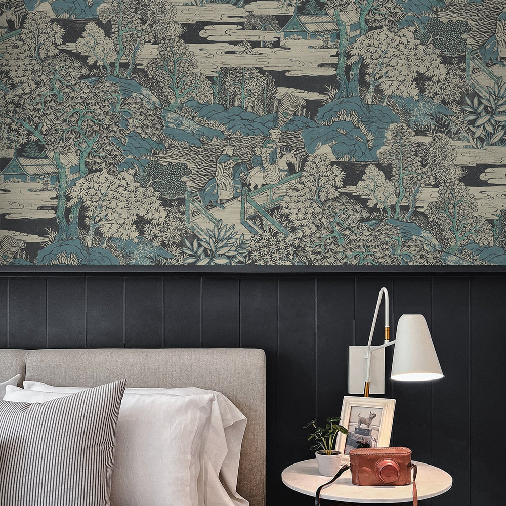 
                  
                    AF40804 toile wallpaper bedroom from Seabrook Designs
                  
                