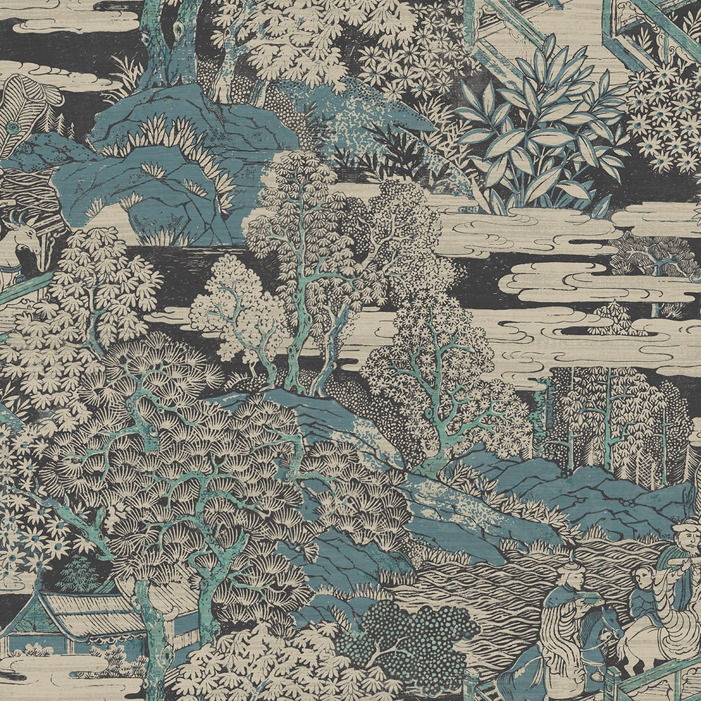AF40804 toile wallpaper from Seabrook Designs