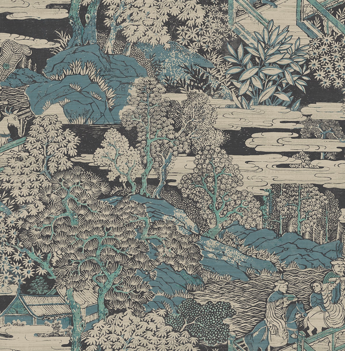 AF40804 toile wallpaper from Seabrook Designs
