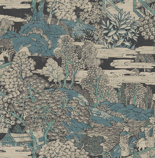 AF40804 toile wallpaper from Seabrook Designs