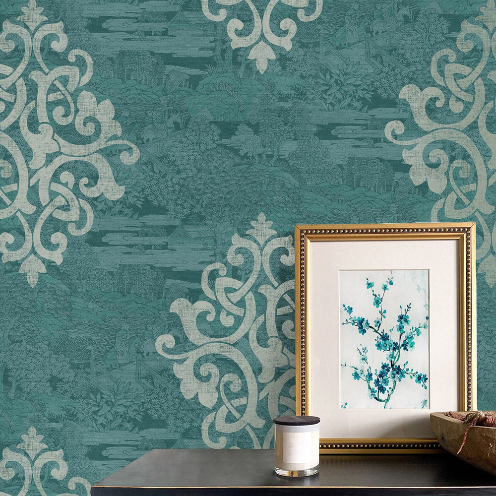 
                  
                    AF41104 damask unpasted wallpaper decor from Seabrook Designs
                  
                