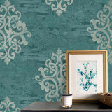 AF41104 damask unpasted wallpaper decor from Seabrook Designs
