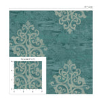 AF41104 damask unpasted wallpaper scale from Seabrook Designs