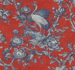 AF41301 crane toile unpasted wallpaper from Seabrook Designs