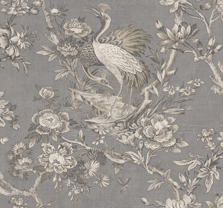 AF41308 crane toile unpasted wallpaper from Seabrook Designs