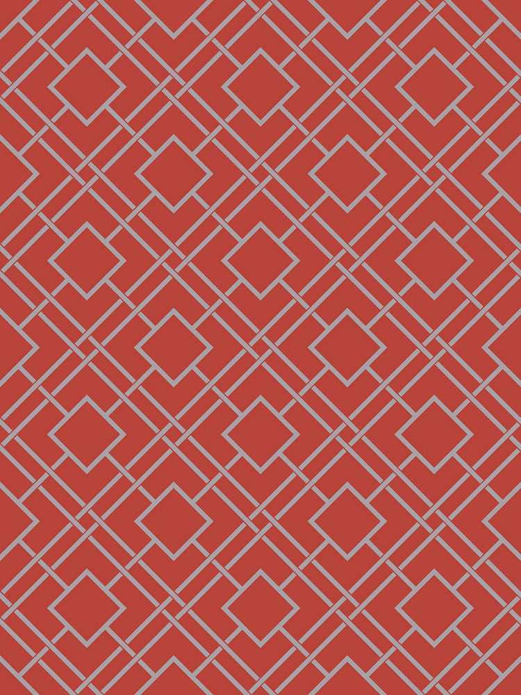 AF41401 geometric lattice wallpaper from Seabrook Designs