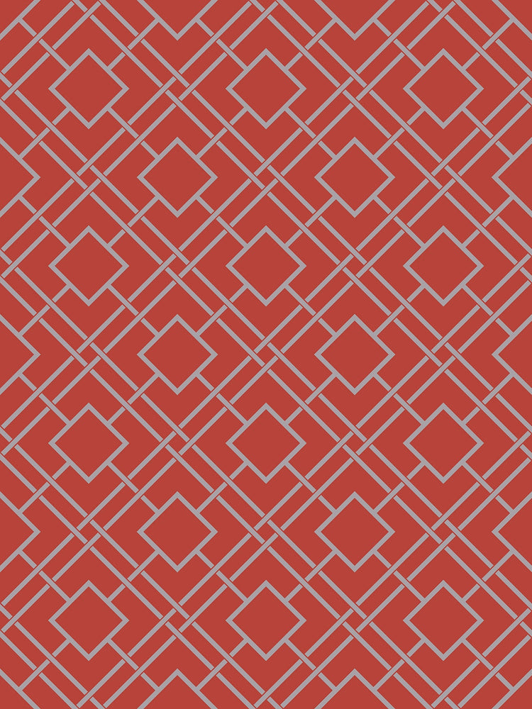 AF41401 geometric lattice wallpaper from Seabrook Designs