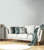 AF41404 geometric lattice wallpaper living room from Seabrook Designs