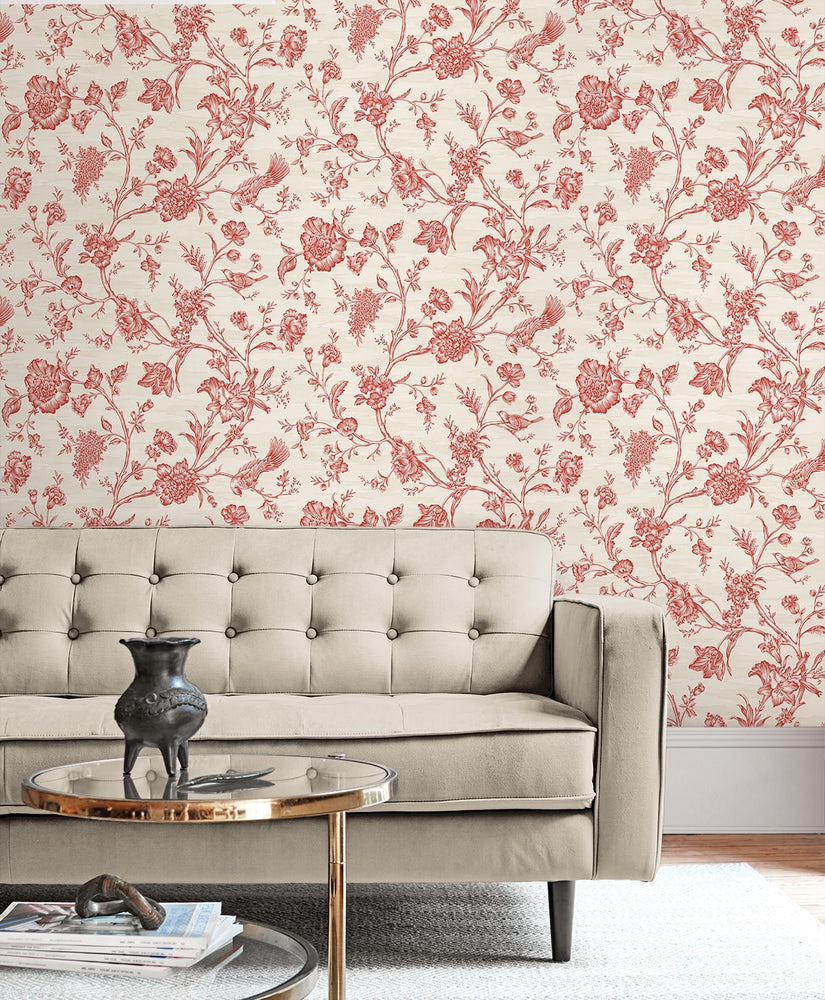 AF41501 chinoiserie wallpaper living room from Seabrook Designs