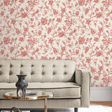 AF41501 chinoiserie wallpaper living room from Seabrook Designs