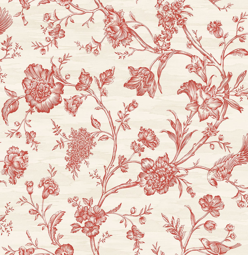 Stoney Brook Floral Unpasted Wallpaper