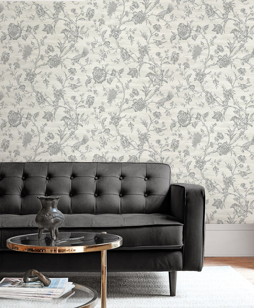 AF41508 chinoiserie wallpaper living room from Seabrook Designs