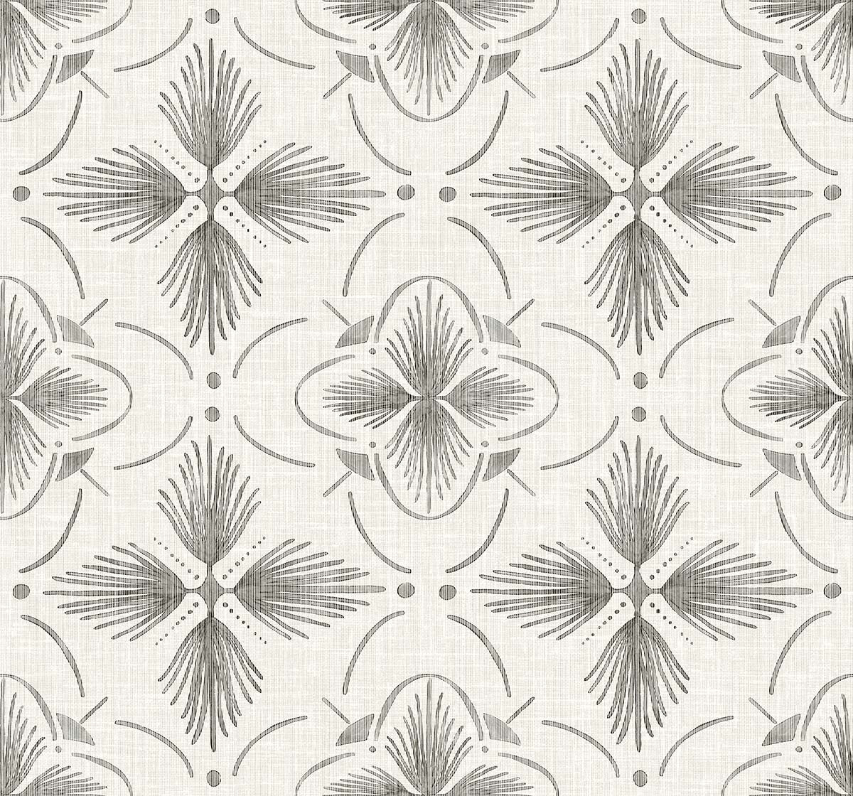 AG60400 Bali Tropical Sari Geometric Stringcloth Unpasted Wallpaper from Say Decor