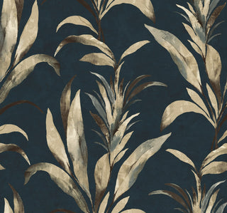 AG60702 Bali Tropical Padma Botanical Embossed Vinyl Unpasted Wallpaper at Say Decor