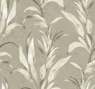 AG60705 Bali Tropical Padma Botanical Embossed Vinyl Unpasted Wallpaper at Say Decor