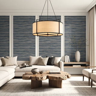 AG60802 Bali Tropical Gita Faux Grasscloth Embossed Vinyl Unpasted Wallpaper Living Room at Say Decor