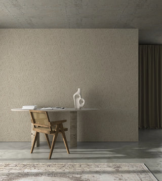 Mitchell Black Aire Abstract Wallpaper entryway in shade Olive at Say Decor