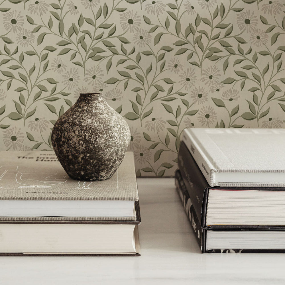 
                  
                    green floral peel and stick wallpaper decor from Loomwell Home Goods
                  
                