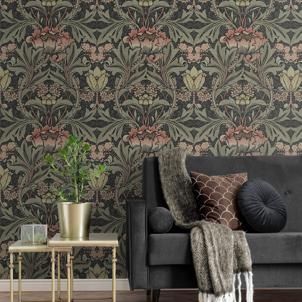
                  
                    BM60100 Morris flower arts and crafts wallpaper living room from Say Decor
                  
                