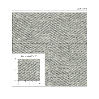 California Coastal Riviera Faux Tweed Stripe Unpasted Wallpaper