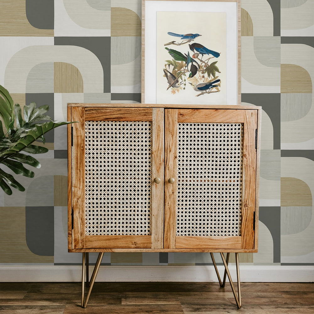 
                  
                    CP90105 geometric textured vinyl wallpaper entryway from the A Lot More Textures collection by Seabrook Designs
                  
                