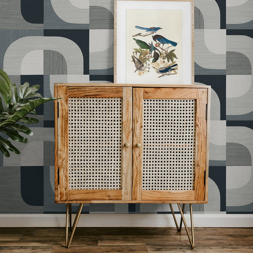 
                  
                    CP90108 geometric textured vinyl wallpaper entryway from the A Lot More Textures collection by Seabrook Designs
                  
                