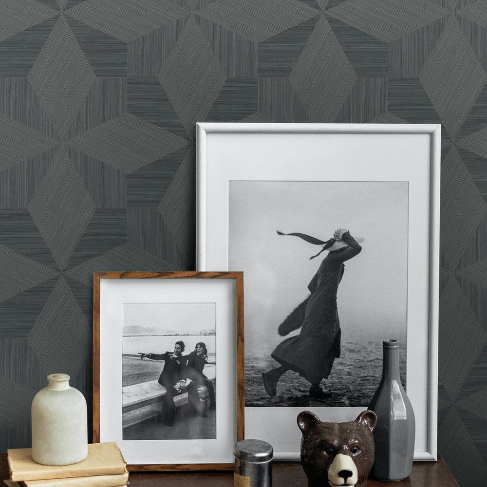 
                  
                    CP90508 geometric textured vinyl wallpaper decor from Seabrook Designs
                  
                
