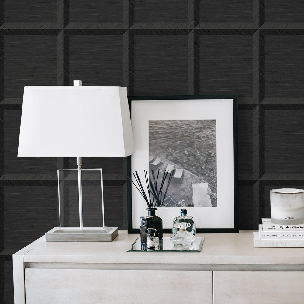 
                  
                    CP90800 geometric textured vinyl unpasted wallpaper decor from the A Lot More Textures collection by Seabrook Designs
                  
                