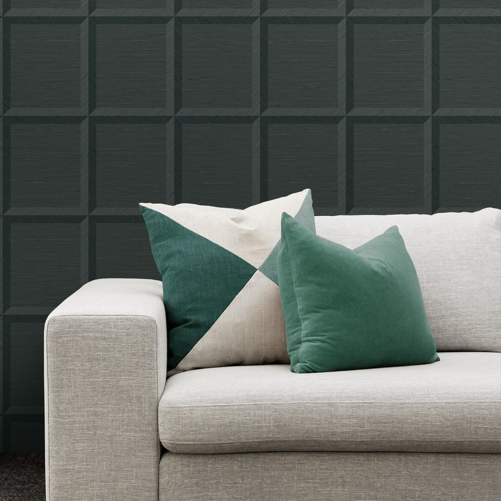 
                  
                    CP90802 geometric textured vinyl unpasted wallpaper living room from the A Lot More Textures collection by Seabrook Designs
                  
                