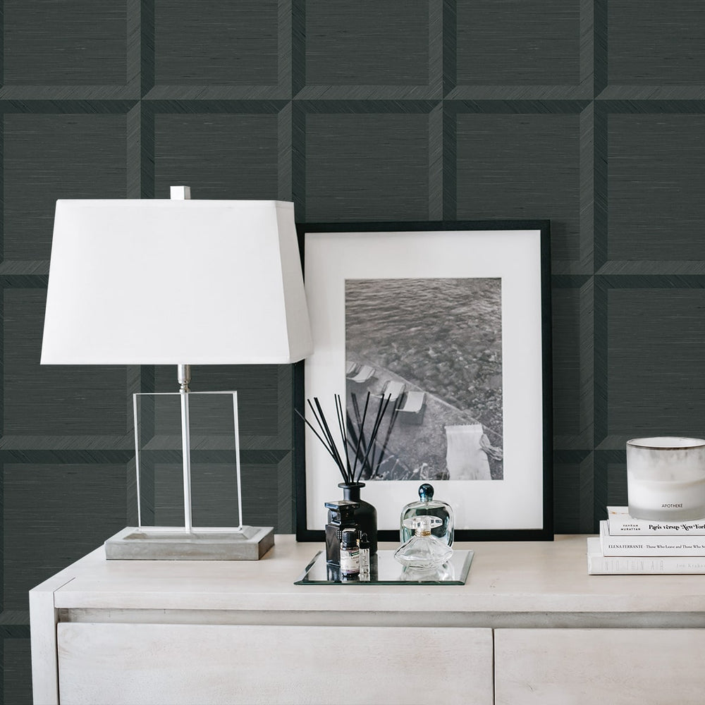 
                  
                    CP90802 geometric textured vinyl unpasted wallpaper decor from the A Lot More Textures collection by Seabrook Designs
                  
                