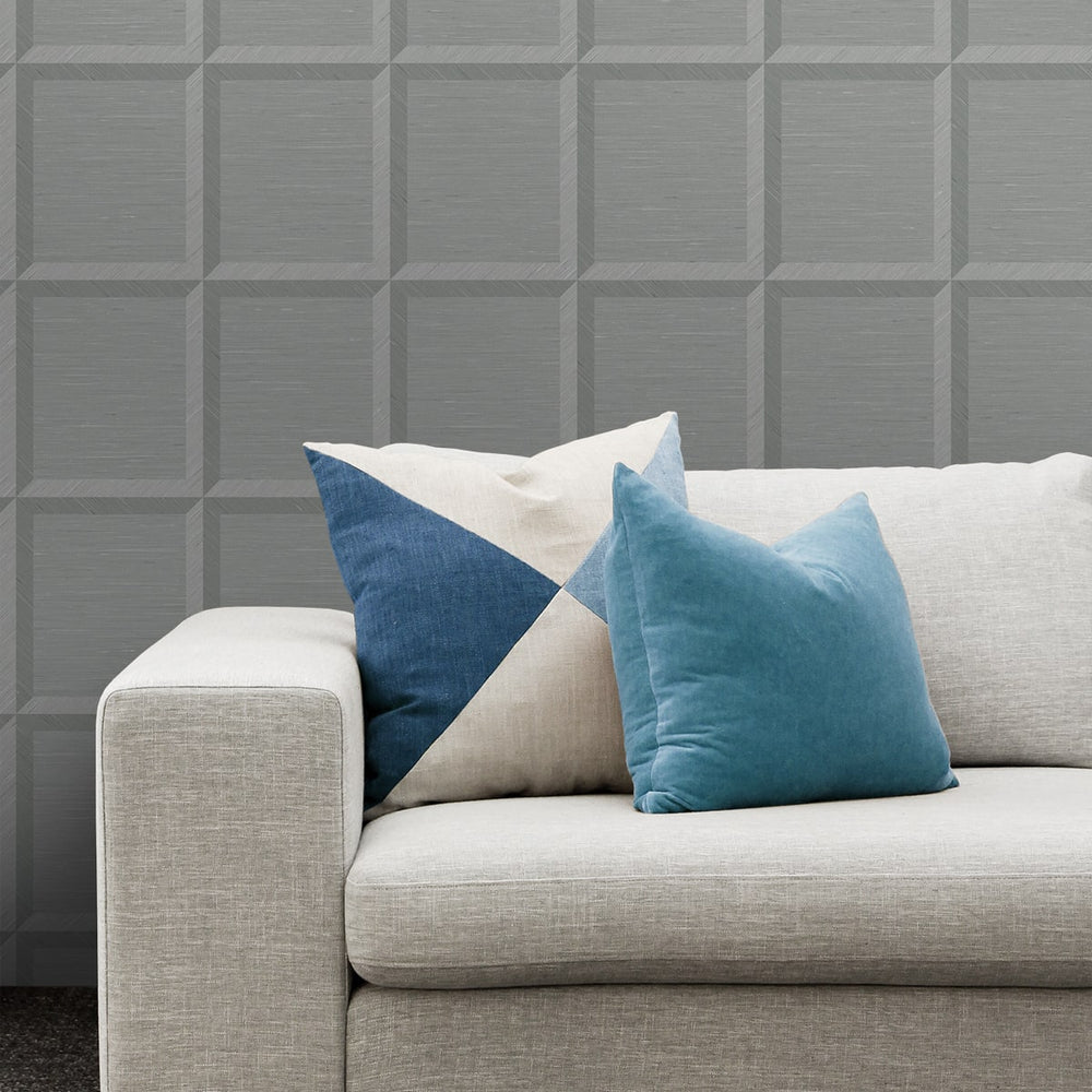 
                  
                    CP90810 geometric textured vinyl unpasted wallpaper living room from the A Lot More Textures collection by Seabrook Designs
                  
                