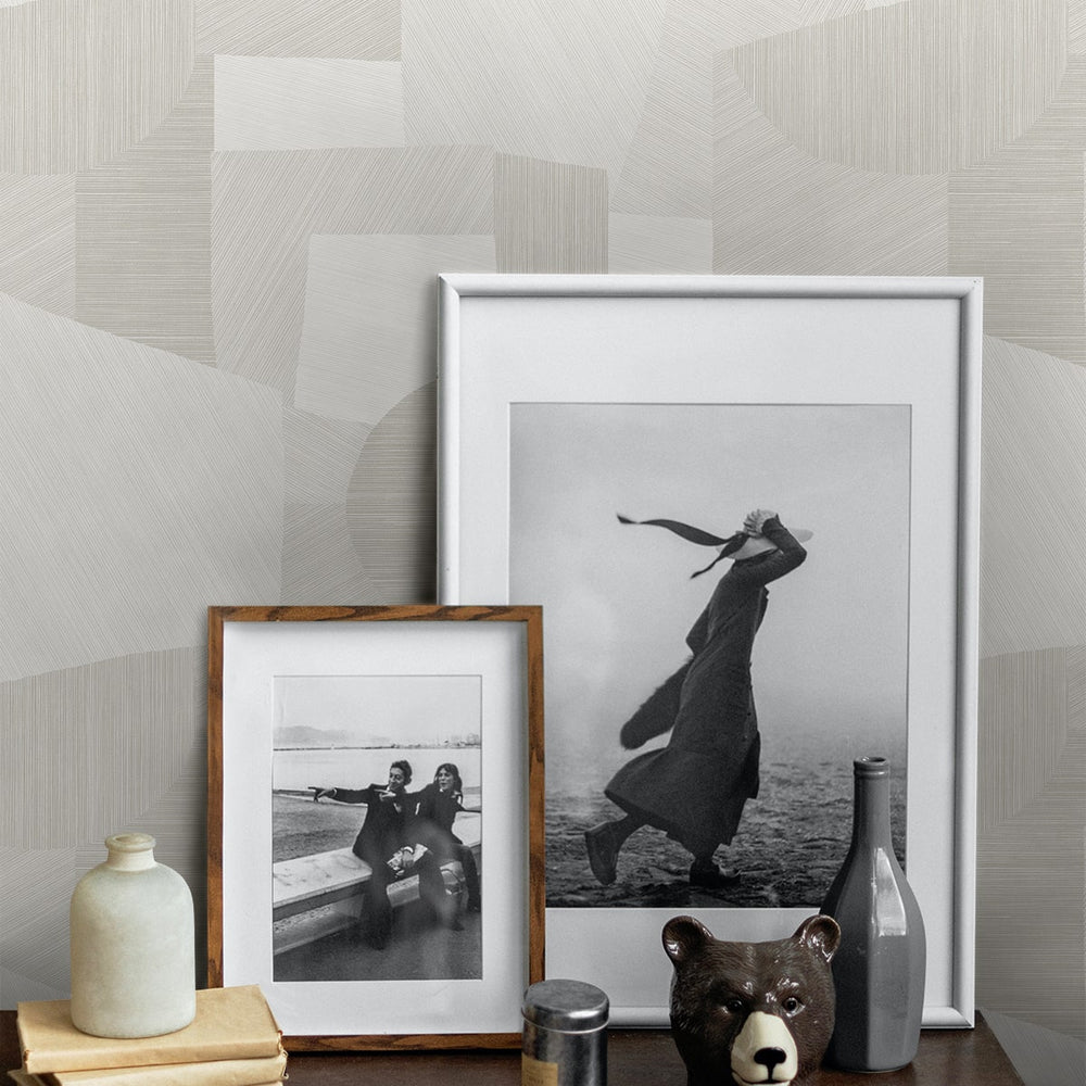 
                  
                    CP91005 geometric textured vinyl unpasted wallpaper decor from the A Lot More Textures collection by Seabrook Designs
                  
                