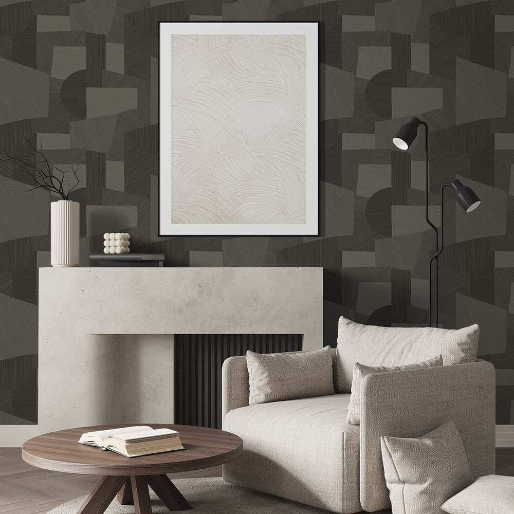 
                  
                    CP91006 geometric textured vinyl unpasted wallpaper living room from the A Lot More Textures collection by Seabrook Designs
                  
                