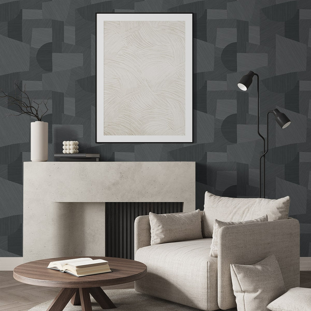 
                  
                    CP91008 geometric textured vinyl unpasted wallpaper living room from the A Lot More Textures collection by Seabrook Designs
                  
                