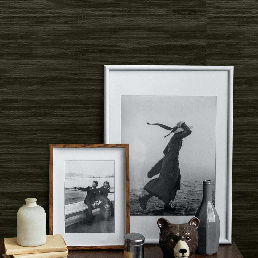 
                  
                    CP91200 faux grasscloth textured vinyl wallpaper accent from the A Lot More Textures collection by Seabrook Designs
                  
                