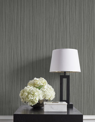 CP91718 stria faux vinyl textured wallpaper living room from the A Lot More Textures collection by Seabrook Designs